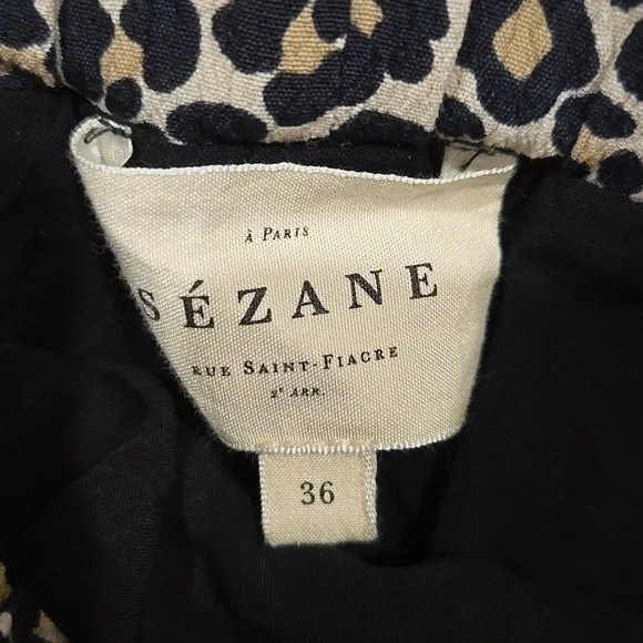 Sezane Elie Leipard Skirt, Flowy Pattern, EUC, 36, French Sophistication - Picture 6 of 10
